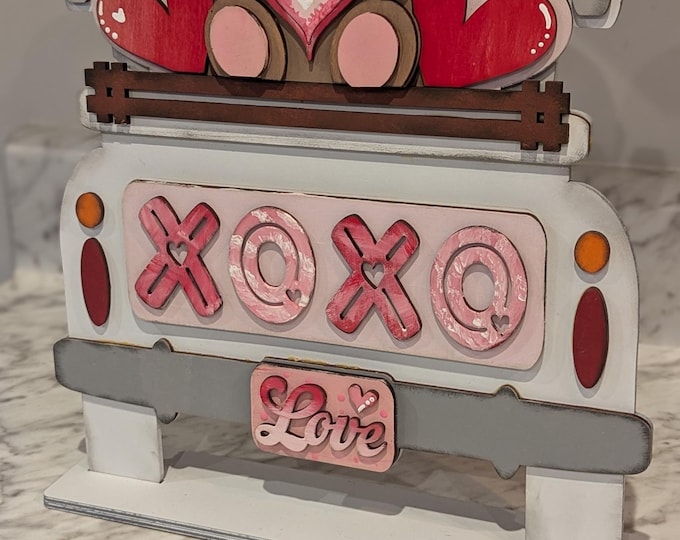 XOXO Bear | All Seasons Farmhouse Truck | Interchangeable Farmhouse Truck Starter | Mantle Decor | Home Decor