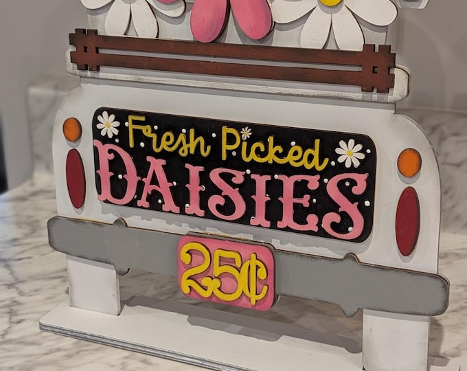 Ladybug Love | All Seasons Farmhouse Truck | Interchangeable Farmhouse Truck Starter | Mantle Decor | Home Decor