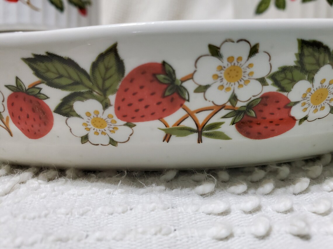 Sheffield Stoneware Strawberries 'n Cream Set Etsy
