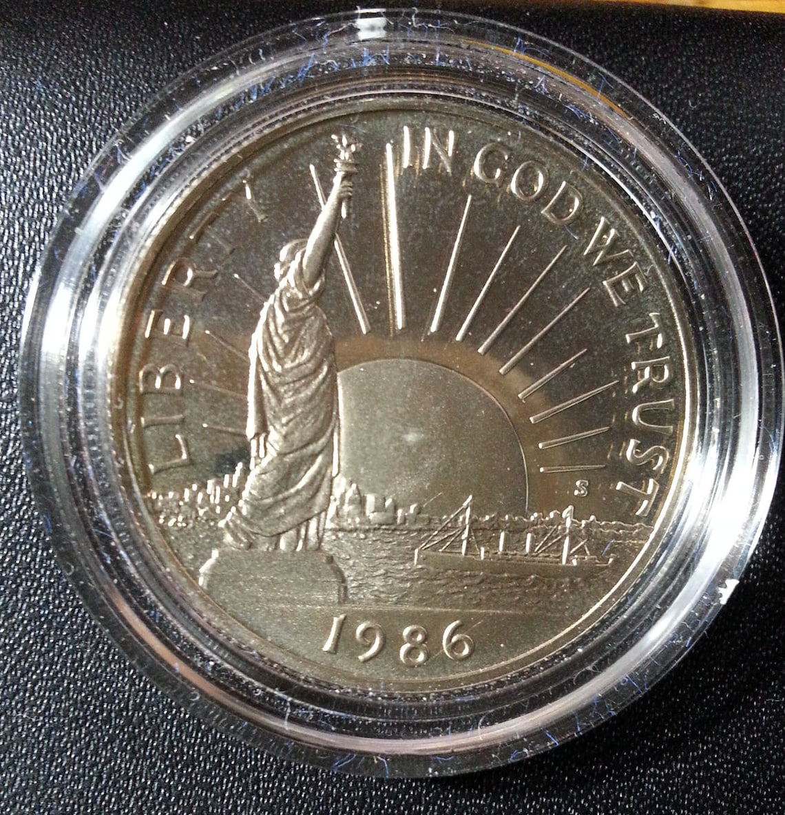 1986 S Liberty Proof Commemorative Half Dollar Single Coin Etsy