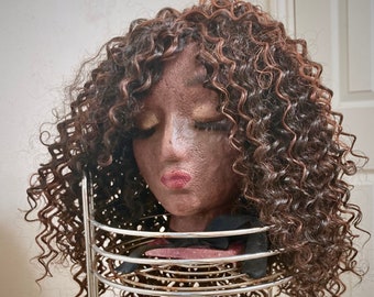 Handmade Wig - Malaysian Kinky Curl 16" Synthetic