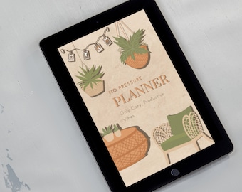Digital Cozy Planner - Undated Monthly, Weekly, Daily Pages