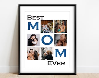 Mom Photo Collage, Mother's Day Collage, Gift from Children, Personalized Gift for Mom, Custom Mother's day gift, Mom Gift, Christmas Gift