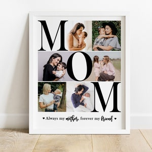 Personalized Gift for Mom, Mom Photo Collage Gift, Mothers Day Gift for Mom, Custom Mommy Photo Collage Gift, Digital Gift for Mom, Mom Gift