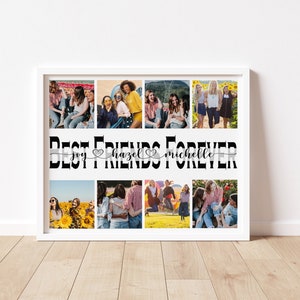 Bestie Personalized Gift, Best Friend Customized Gift, Friendship Keepsake, Gifts for Best Friend, Friendship&#39;s Day Gift, BFF Photo Collage