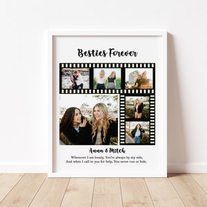 Bestie Photo Collage, Best Friend Gift, Friendship's Day Gift, Photo BFF Gift, Bestie Gift, BFF Photo Collage, Personalized Gift for Bestie