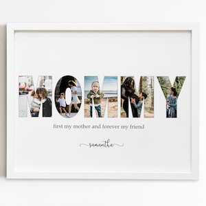 MOMMY Photo Collage Gift, Personalized Gift for Mommy, Mother&#39;s Day Gift from Daughter Son, Personalized Mommy Collage, Custom Gift for Mom