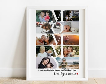 Personalized MOMMY Photo Collage Gift, Mother's Day Gift, Gift for Mommy from Daughter Son, Mommy Collage, Photo Gift for Mom, Mum Gifts