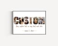 Custom Name Picture Collage, Personalized Text Photo Collage, Custom Letter Collage, Your text photo collage, Photo Collage Gift, Word Art
