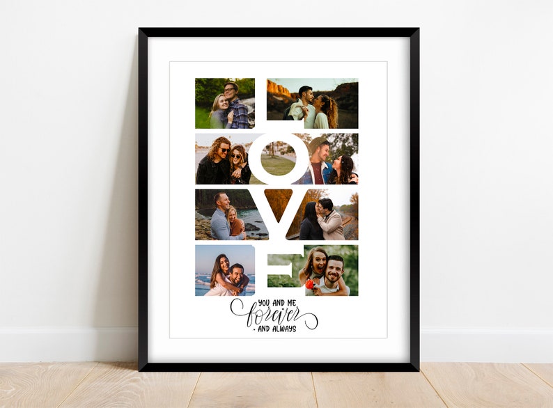 Personalized Love Photo Collage Love Photo Gift for Etsy