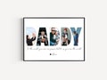 Daddy Photo Collage, Customized Father's Gift, Gift For Dad, Personalized Gift for Dad, First Father's Day Gift, Dad Gift from Son Daughter