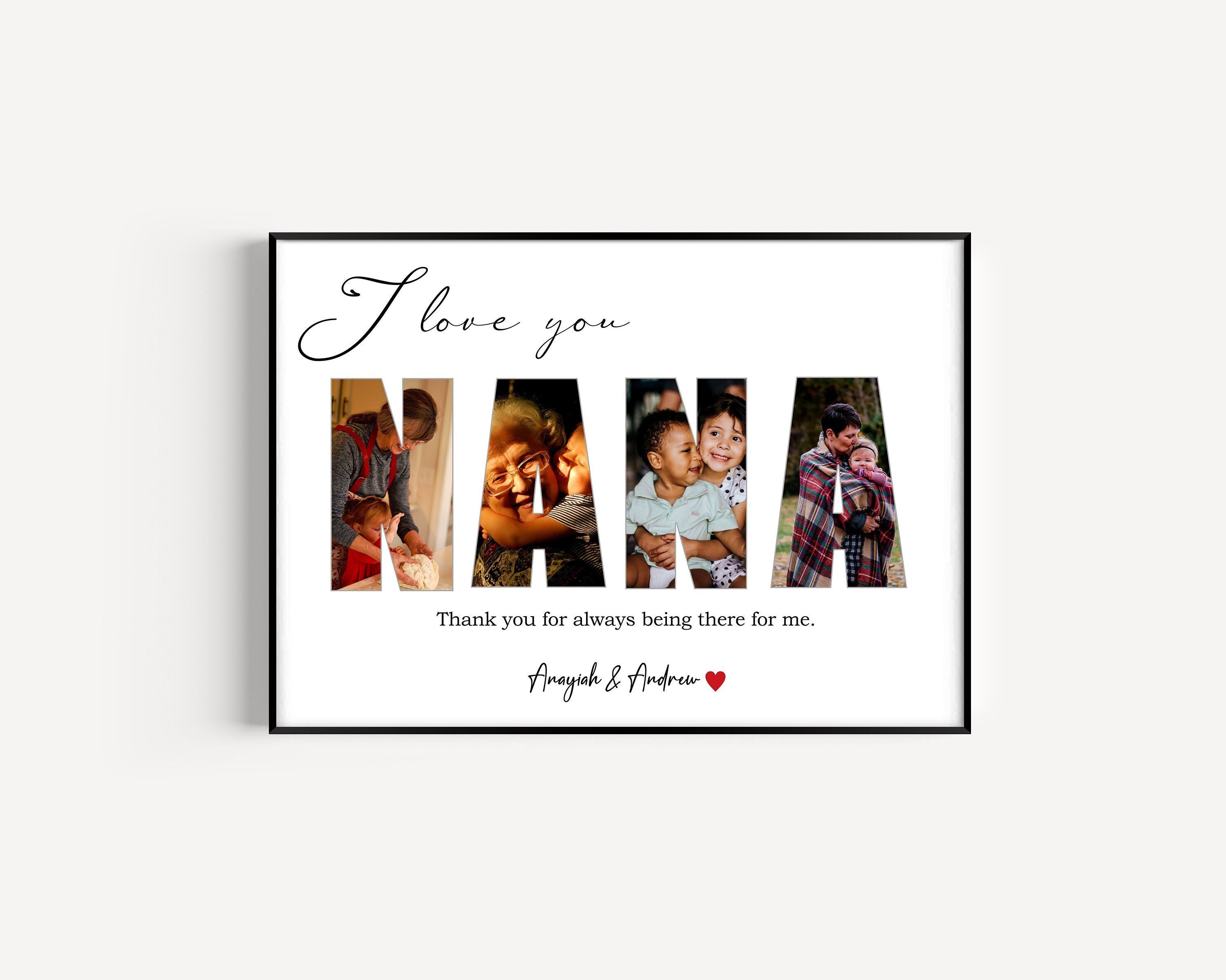 Custom Nana Photo Collage Personalized Nana Gift Gift for Etsy Canada