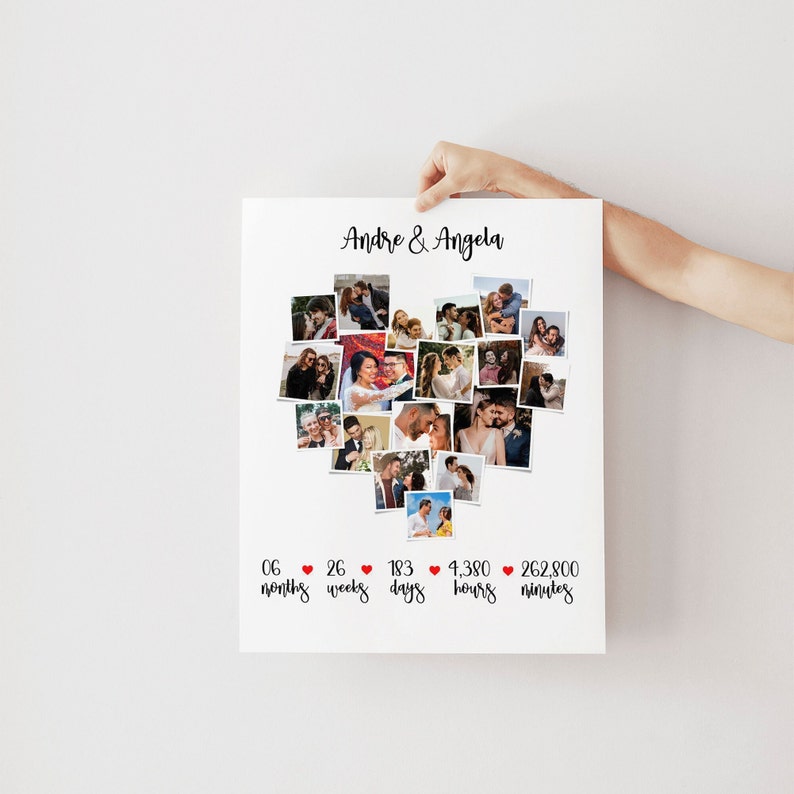 Personalized 6 Months Anniversary Gift, 6th Month Anniversary Gift for ...