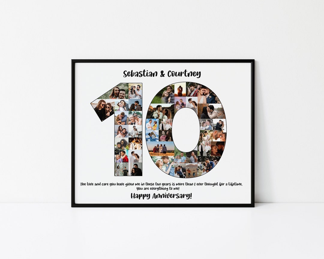 10 Year Anniversary Gift, Custom 10th Anniversary Gift for Husband, 10th Wedding Anniversary