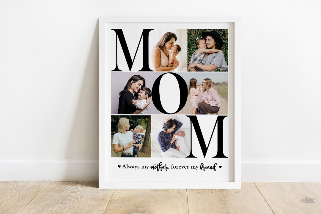 Personalized Gift for Mom, Mom Photo Collage Gift, Mothers Day Gift for