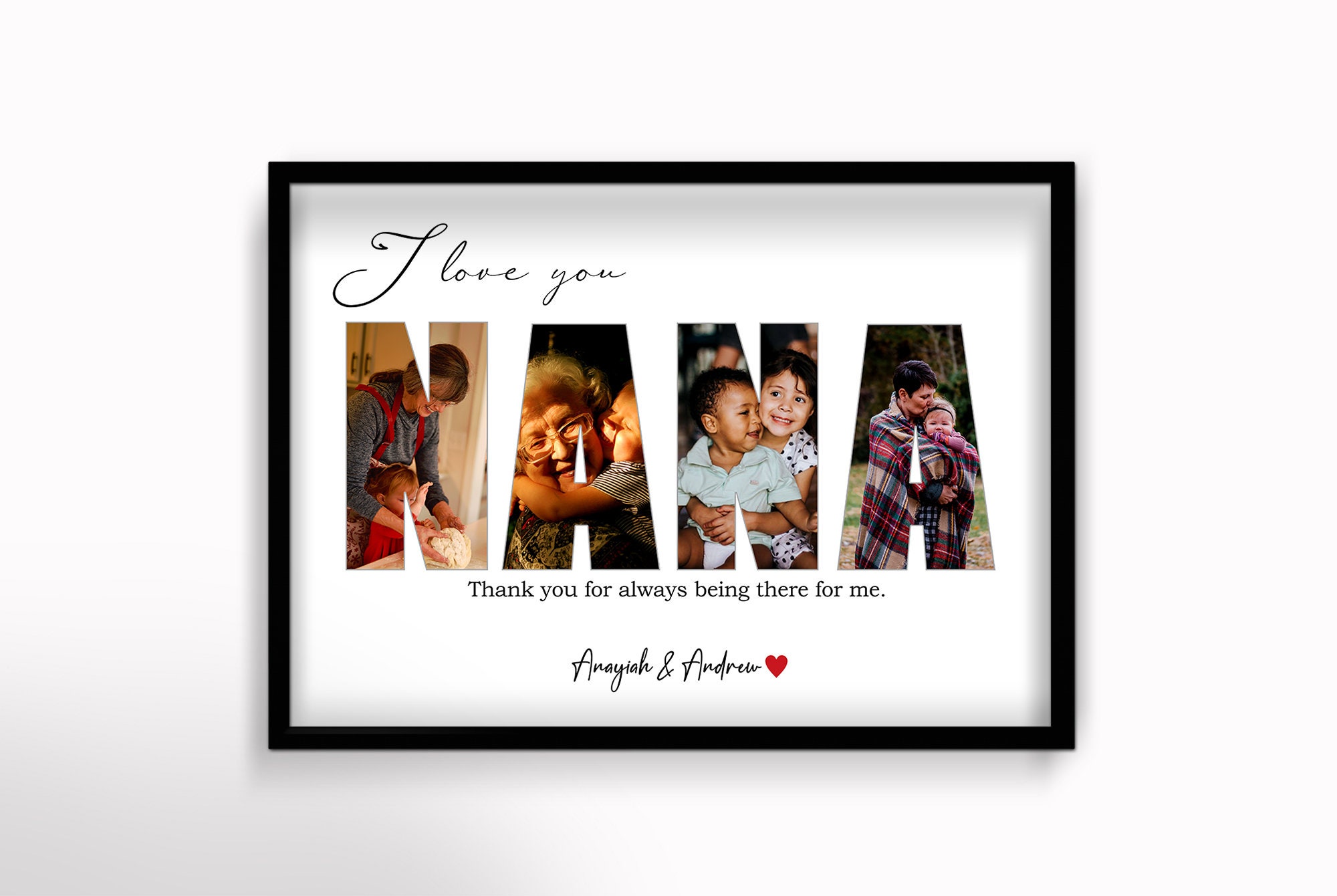 Custom Nana Photo Collage Personalized Nana Gift Gift for Etsy Canada