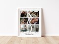 Personalized Couples Initial Print, Anniversary Photo Collage, Anniversary Gift For Boyfriend, First Anniversary Gift, Gift for Husband product logo