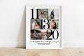 Personalize 1st Year Anniversary Photo Collage Gift, 1 Year Anniversary Gift for Boyfriend, 1 Year Wedding Gift, First Anniversary Gift product logo