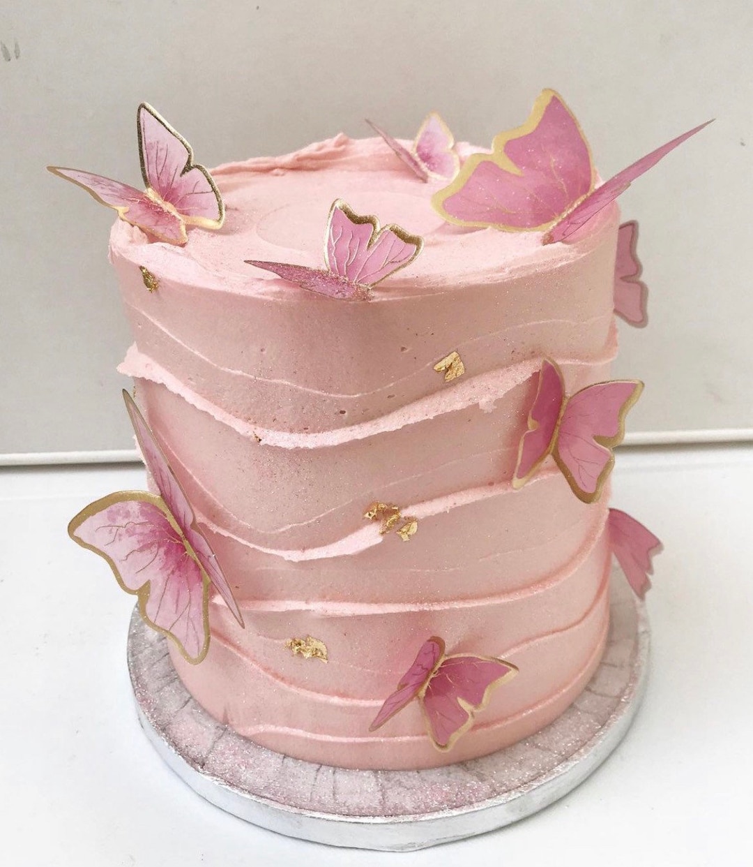 Set 26 Inserti Per Torta A Forma Di Farfalla In Plastica - Decorazioni