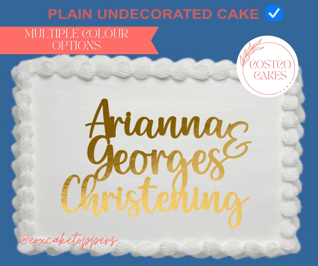 COSTCO CAKE TOPPER, Sheet Cake Topper, Happy Birthday, Glitter