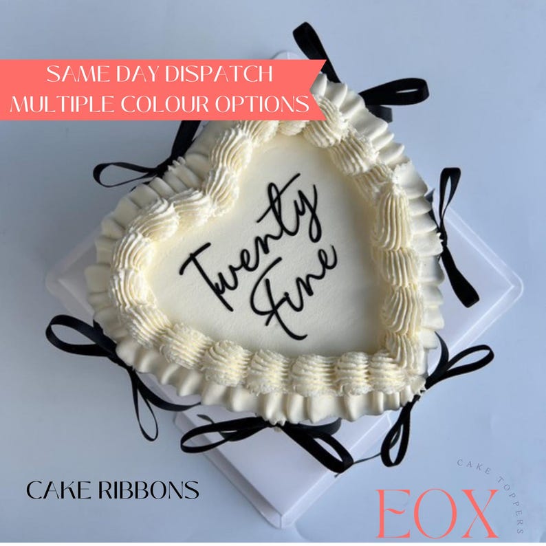 Set of 10 Cake Ribbons, Satin Ribbon Cake Wraps, Elegant Cake ...
