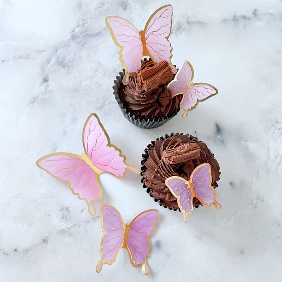 Butterfly cupcake toppers // DIY - Pure Sweet Joy
