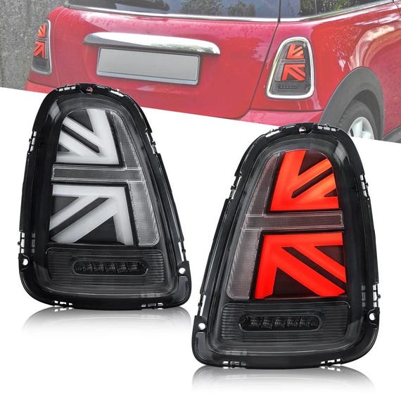 Gloss Black Tail Light Cover Trim For Mini Cooper R56 R57 R58 R59 2007-2013 – Pair, Stick-On