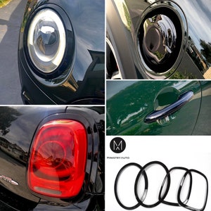 Piano Gloss Black Full Dechrome Kit For Mini Cooper F56 F57 (2014-2020) One/S/JCW