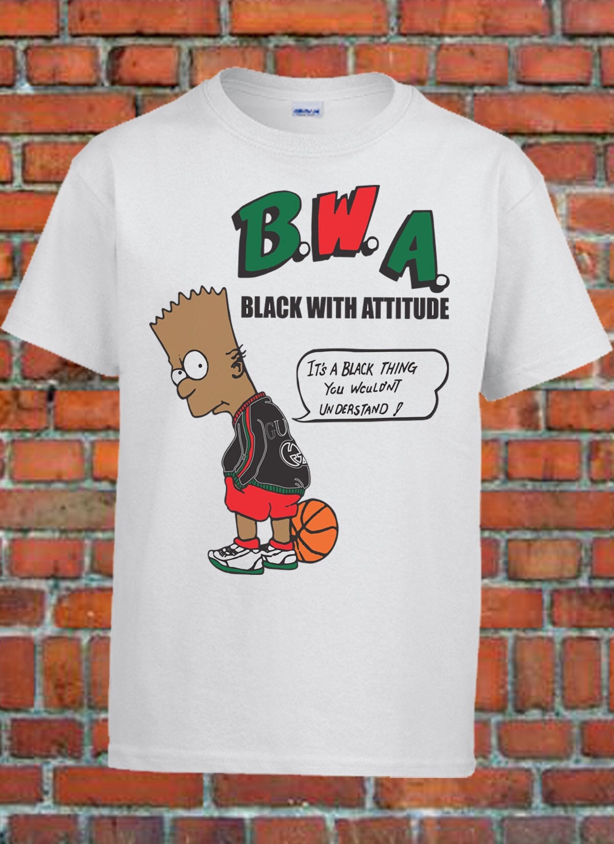 Black bart simpson shirt Clearance