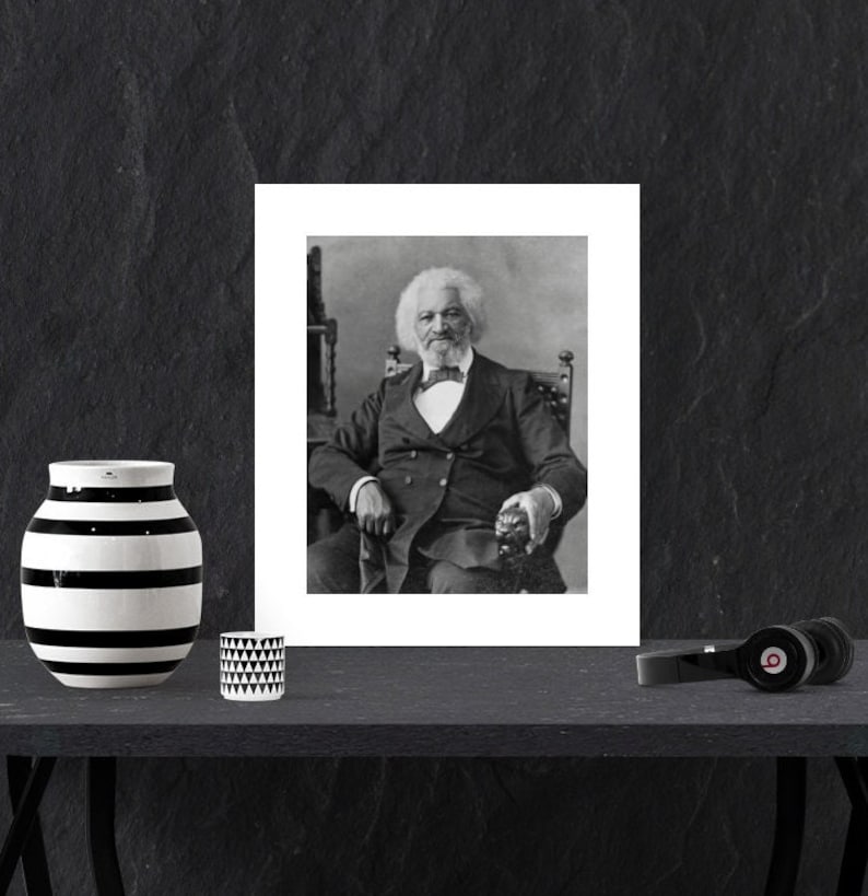 Frederick Douglass Fine Art Print With Mat, Black Civil Rights, African ...