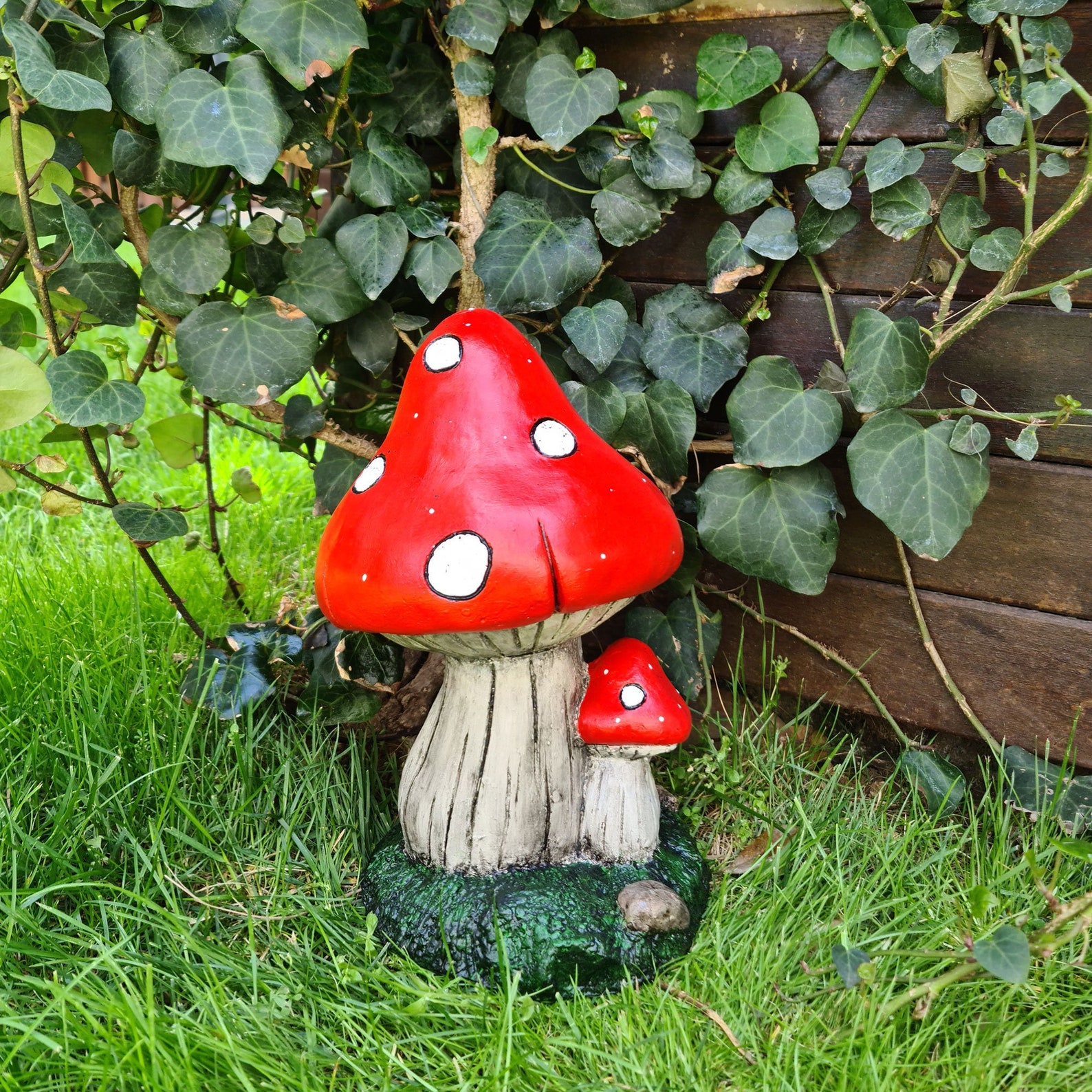 Large Mushroom Statue, Garden Statue, Mushroom Figurine, Garden Decor