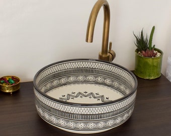 Ceramic Sink for Bathroom 100% Handmade,Best Deals Etsy,Vessel Sink,Custom Sink Vanity,Pottery Handmade Sinks for Bathroom Decoration.