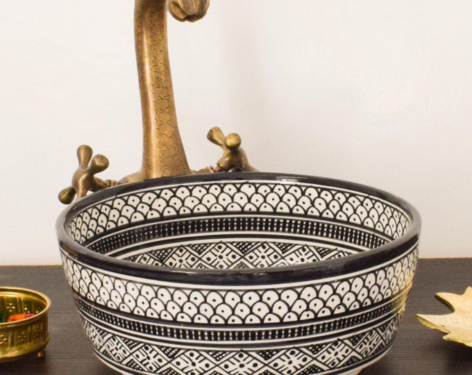 Ceramic Sink for Bathroom 100% Handmade,Best Deals Etsy,Vessel Sink,Custom Sink Vanity,Pottery Handmade Sinks for Bathroom Decoration.