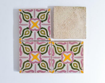 10x10Cm Ceramic Tile,  Moroccan Ceramic Tiles, Handpainted Piece of Ceramic, Ceramic Wall, Decorative Wall.