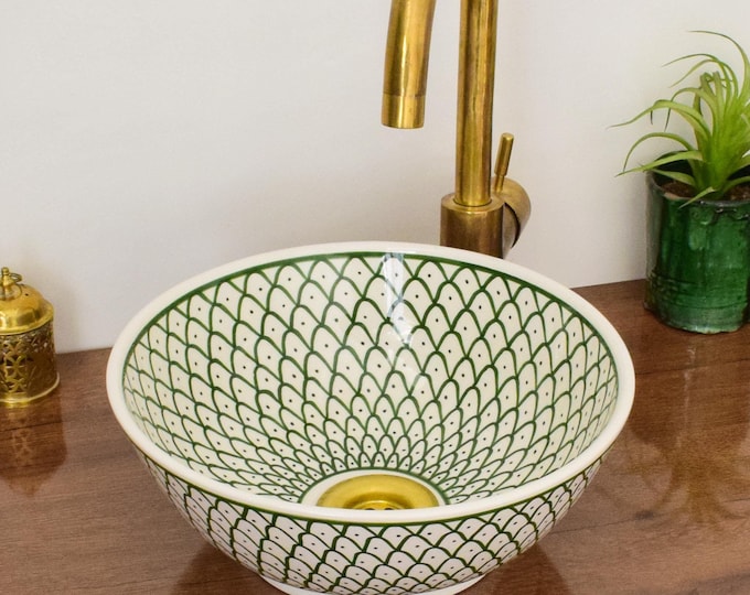 Ceramic Sink for Bathroom 100% Handmade,Best Deals Etsy,Vessel Sink,Custom Sink Vanity,Pottery Handmade Sinks for Bathroom Decoration.