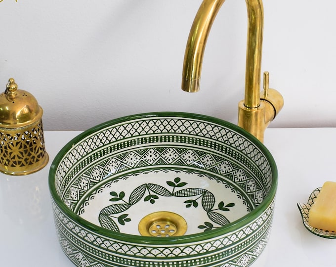 Ceramic Sink for Bathroom 100% Handmade,Best Deals Etsy,Vessel Sink,Custom Sink Vanity,Pottery Handmade Sinks for Bathroom Decoration.