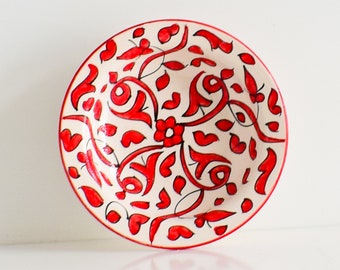 30cm Handcrafted Pottery Plate, Handmade Ceramic , Moroccan Plates, Dinning Plates, Serving Plates, Kitchen Decor, Kitchen Material, Gift