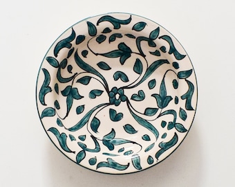 30cm Handcrafted Pottery Plate, Handmade Ceramic , Moroccan Plates, Dinning Plates, Serving Plates, Kitchen Decor, Kitchen Material, Gift
