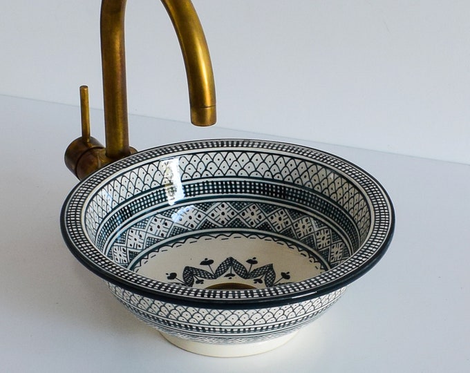 Ceramic Sink for Bathroom 100% Handmade,Best Deals Etsy,Vessel Sink,Custom Sink Vanity,Pottery Handmade Sinks for Bathroom Decoration.