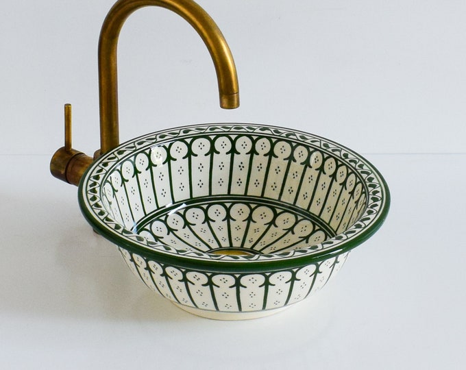 Ceramic Sink for Bathroom 100% Handmade,Best Deals Etsy,Vessel Sink,Custom Sink Vanity,Pottery Handmade Sinks for Bathroom Decoration.