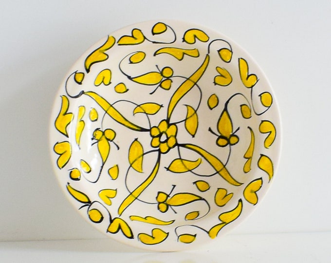 30cm Handcrafted Pottery Plate, Handmade Ceramic , Moroccan Plates, Dinning Plates, Serving Plates, Kitchen Decor, Kitchen Material, Gift
