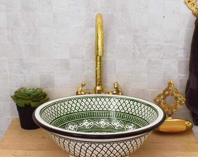 Ceramic Sink for Bathroom 100% Handmade,Best Deals Etsy,Vessel Sink,Custom Sink Vanity,Pottery Handmade Sinks for Bathroom Decoration.