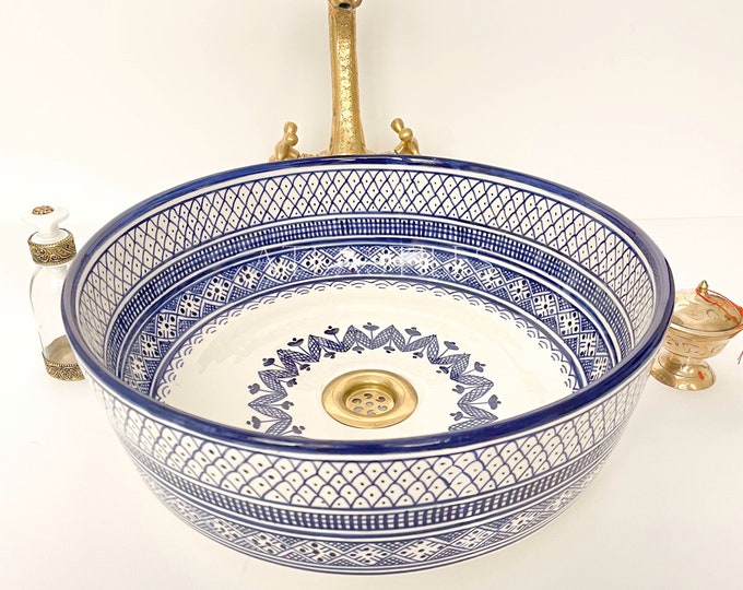 Ceramic Sink for Bathroom 100% Handmade,Best Deals Etsy,Vessel Sink,Custom Sink Vanity,Pottery Handmade Sinks for Bathroom Decoration.