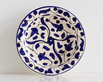 30cm Handcrafted Pottery Plate, Handmade Ceramic, Moroccan Plates, Dinning Plates, Serving Plates, Kitchen Decor, Kitchen Material, Gift
