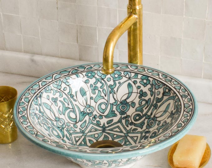 Ceramic Sink for Bathroom 100% Handmade,Best Deals Etsy,Vessel Sink,Custom Sink Vanity,Pottery Handmade Sinks for Bathroom Decoration.