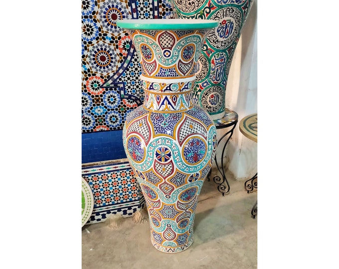 Vase for Homedecor 100% handmade of Pottery and natural colors for outdoor and indoor design,Home Decor,Middle Age Pottery