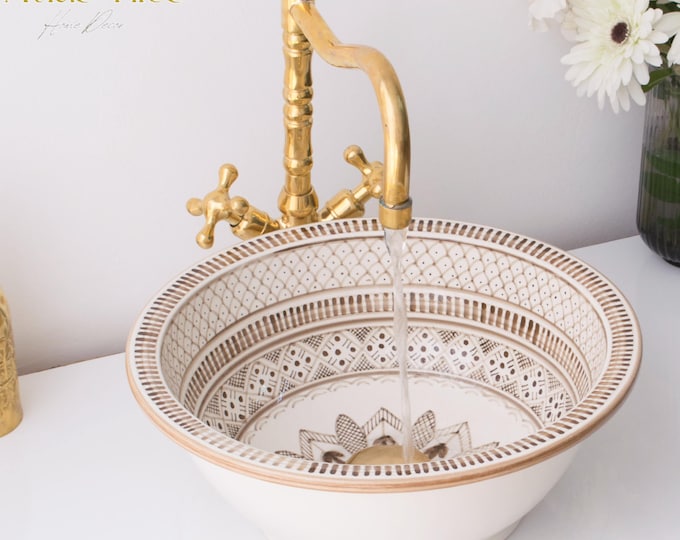 Handmade Ceramic sink  ,Hand painted bathroom ceramic washbasin,Bathroom Equipement,Custom Luxury handmade counter top basin,