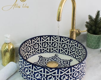 Ceramic Sink for Bathroom 100% Handmade,Best Deals Etsy,Vessel Sink,Custom Sink Vanity,Pottery Handmade Sinks for Bathroom Decoration.