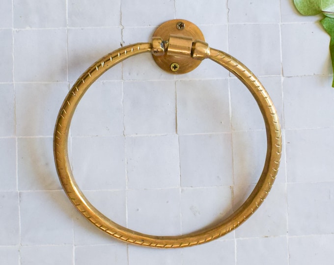 Brass Towel Holder, Brass Roll Holder for bathroom Decoration.