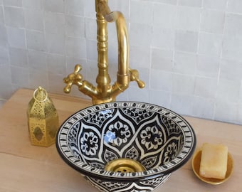 Ceramic Sink for Bathroom 100% Handmade,Best Deals Etsy,Vessel Sink,Custom Sink Vanity,Pottery Handmade Sinks for Bathroom Decoration.